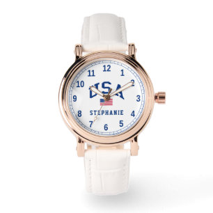 USA Patriotic Independence Day American Flag Watch
