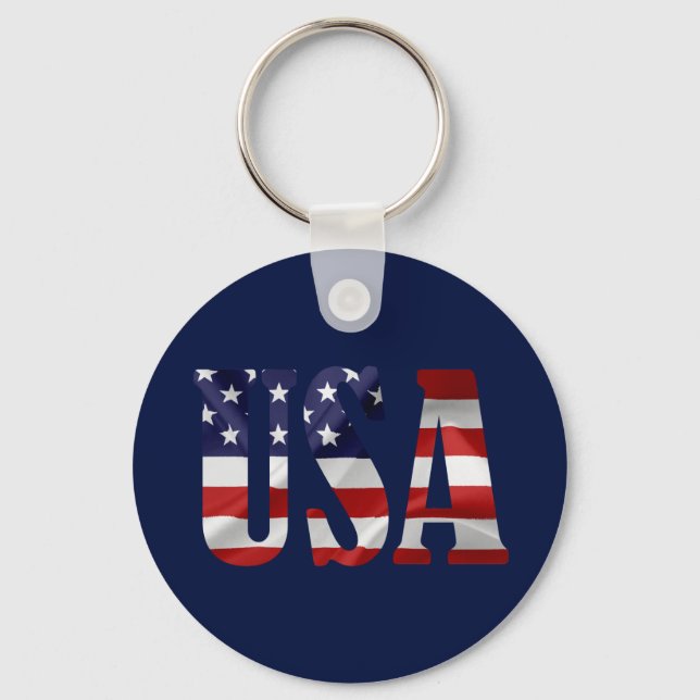 USA Patriotic Keychain (Front)