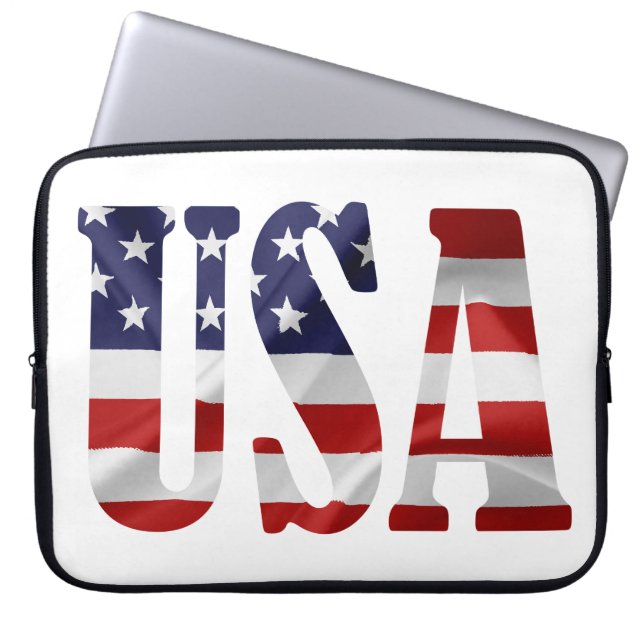 USA Patriotic Laptop Sleeve (Front)
