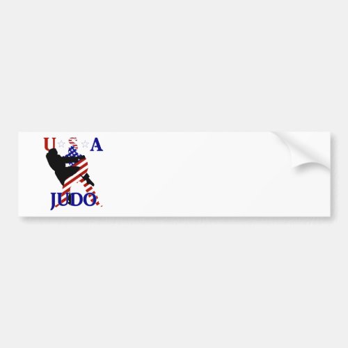 USA Patriotic Martial Arts JUDO Bumper Sticker
