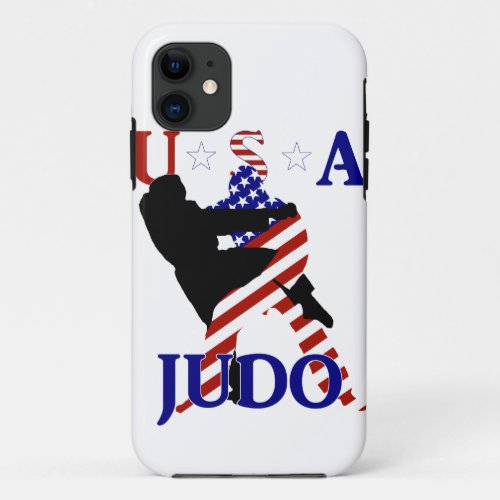 USA Patriotic Martial Arts JUDO iPhone 11 Case