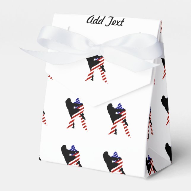 USA Patriotic Martial Arts JUDO Favor Boxes (Front Side)