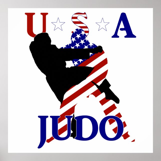 USA Patriotic Martial Arts JUDO Poster (Front)