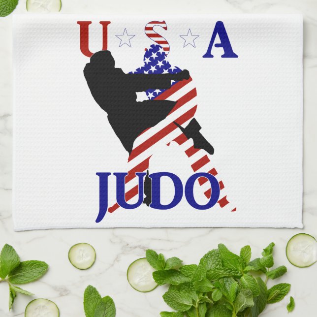 USA Patriotic Martial Arts JUDO Towel (Folded)
