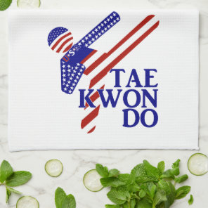 USA Patriotic Martial Arts Tae Kwon Do  Kitchen Towel