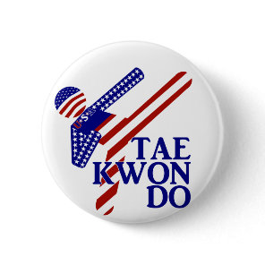 USA Patriotic Martial Arts TAEKWONDO  Button