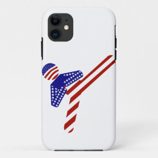 USA Patriotic Martial Arts TAEKWONDO  iPhone 11 Case