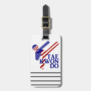 USA Patriotic Martial Arts TAEKWONDO Luggage Tag