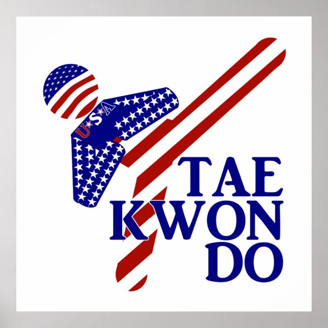 USA Patriotic Martial Arts TAEKWONDO  Poster (Front)