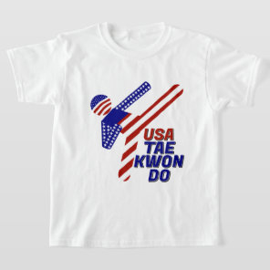 USA Patriotic Martial Arts TAEKWONDO  T-Shirt