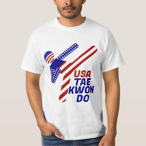 USA Patriotic Martial Arts TAEKWONDO  T_Shirt