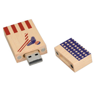 USA Patriotic Martial Arts TAEKWONDO  Wood Flash Drive