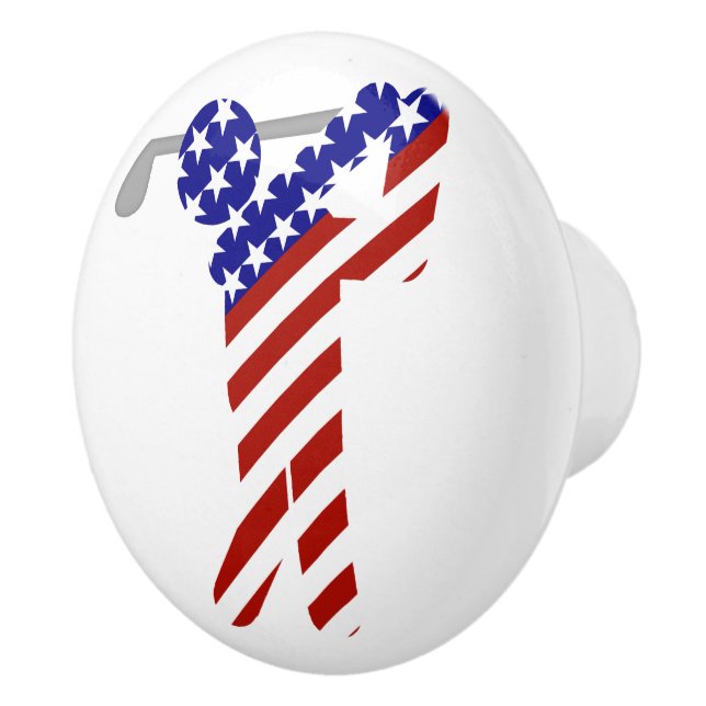 USA Patriotic MEN'S GOLF Ceramic Knob (Right)