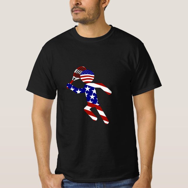 USA Patriotic MEN'S TENNIS T-Shirt (Front)