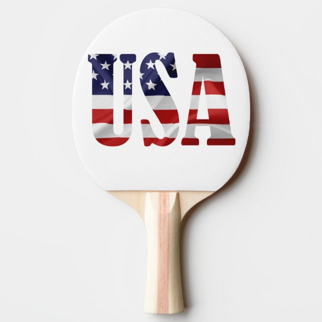 USA Patriotic Ping-Pong Paddle (Back)