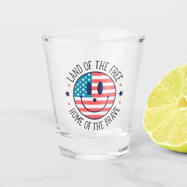 USA Patriotic  Shot Glass (Front)