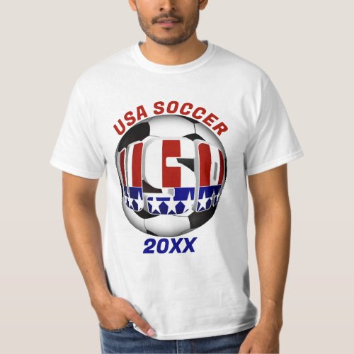 USA Patriotic SOCCER Sports T_Shirt