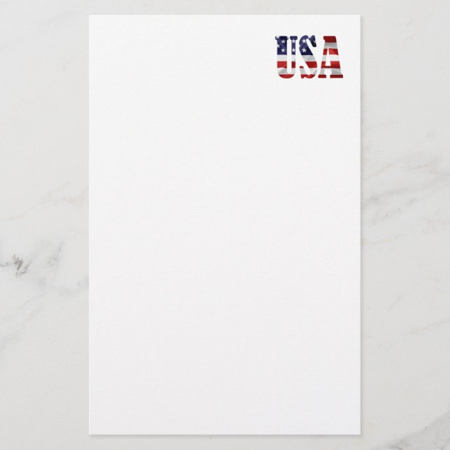 USA Patriotic Stationery (Front)