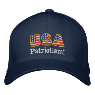 USA Patriotism Logo NB1 Embroidered Baseball Hat