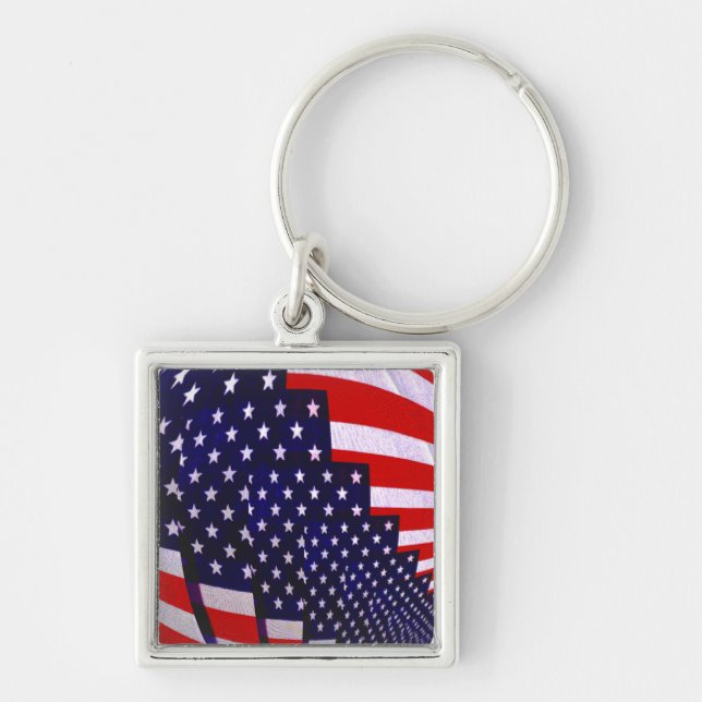 USA-peace & love- Keychain (Front)