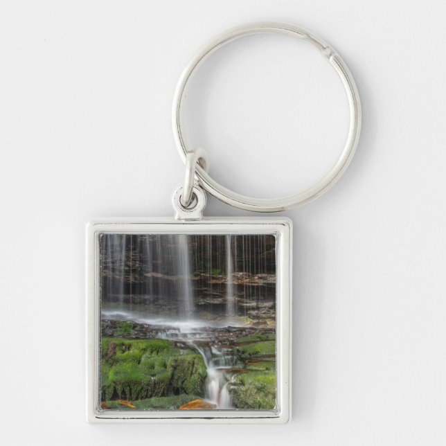 USA, Pennsylvania, Benton. Delicate Waterfall Keychain (Front)