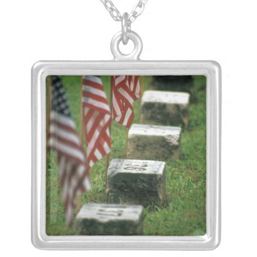 USA Pennsylvania Gettysburg Civil war Silver Plated Necklace