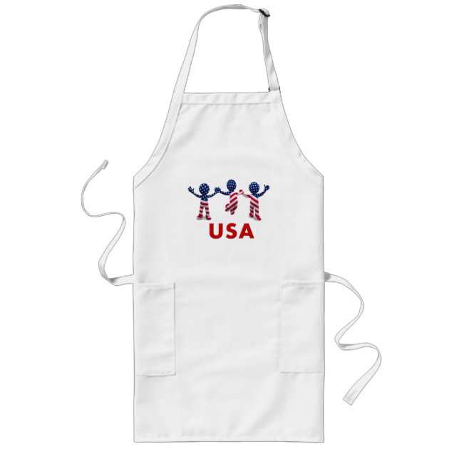 USA People Long Apron (Front)