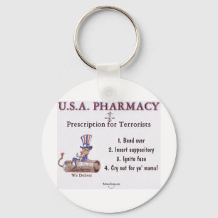 USA Pharmacy Keychain