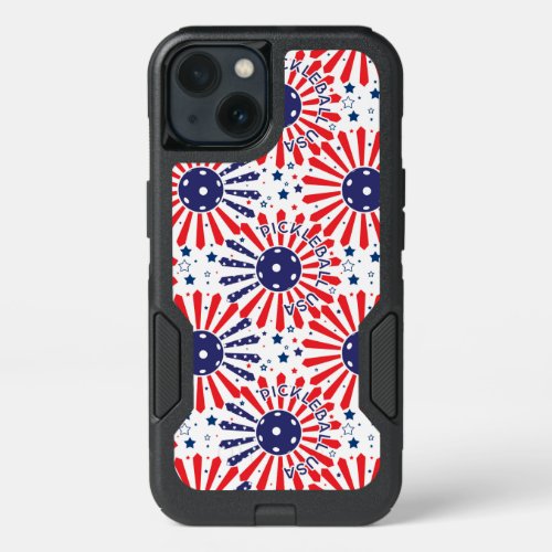 USA pickleball pattern iPhone 13 Case