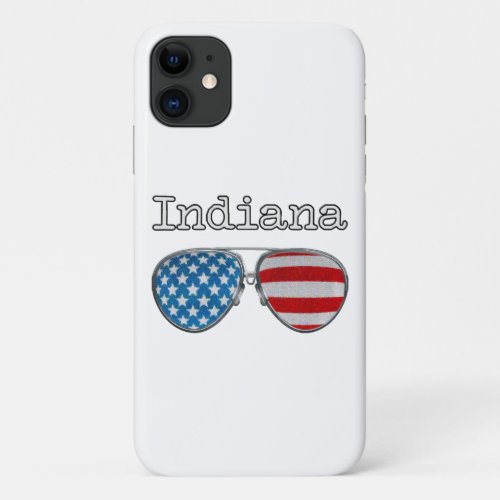 USA PILOT GLASSES INDIANA  iPhone 11 CASE