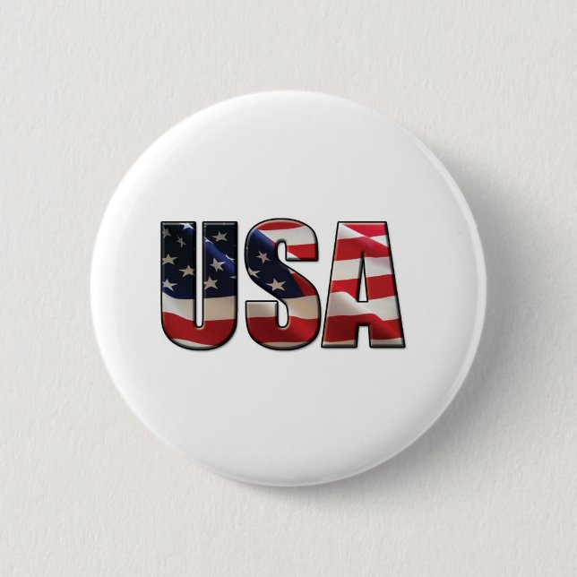USA PINBACK BUTTON (Front)