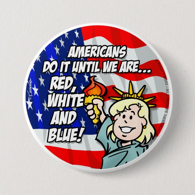 USA PINBACK BUTTON (Front)