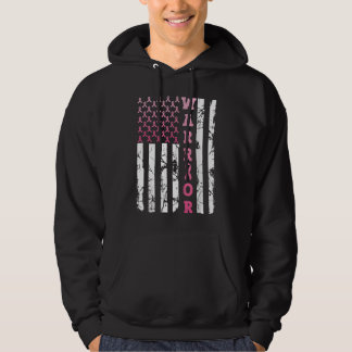 USA Pink Flag Awareness Month October Breast Cance Hoodie