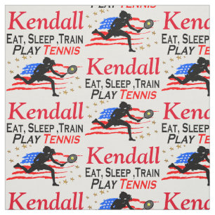 USA PLAY TENNIS PERSONALIZED FABRIC