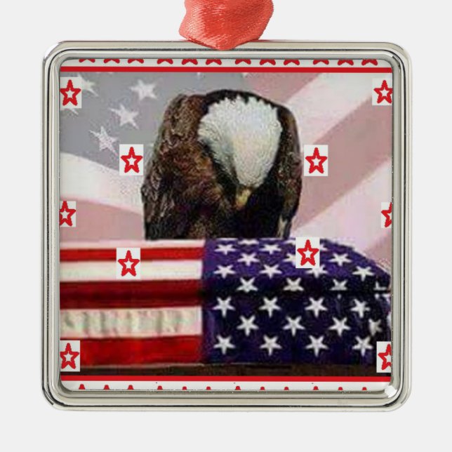 USA.png EAGLE Metal Ornament (Front)
