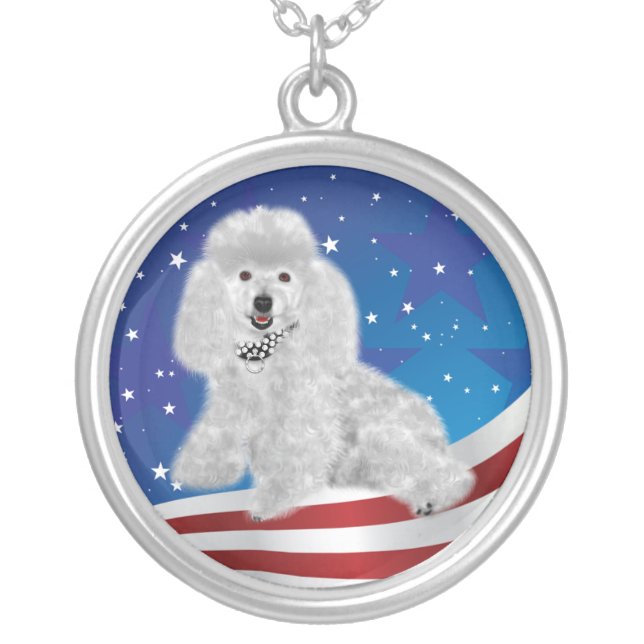 USA Poodle Necklace (Front)