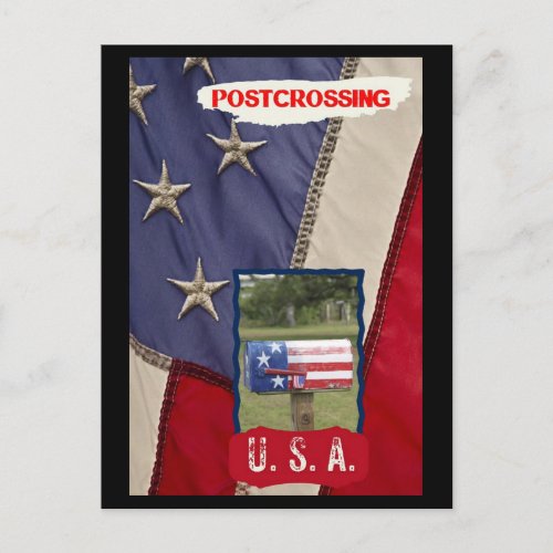 USA Postcrossing Postcard