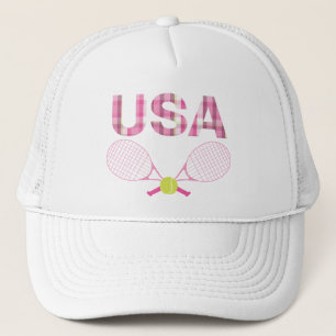 USA Preppy Tennis Trucker Hat