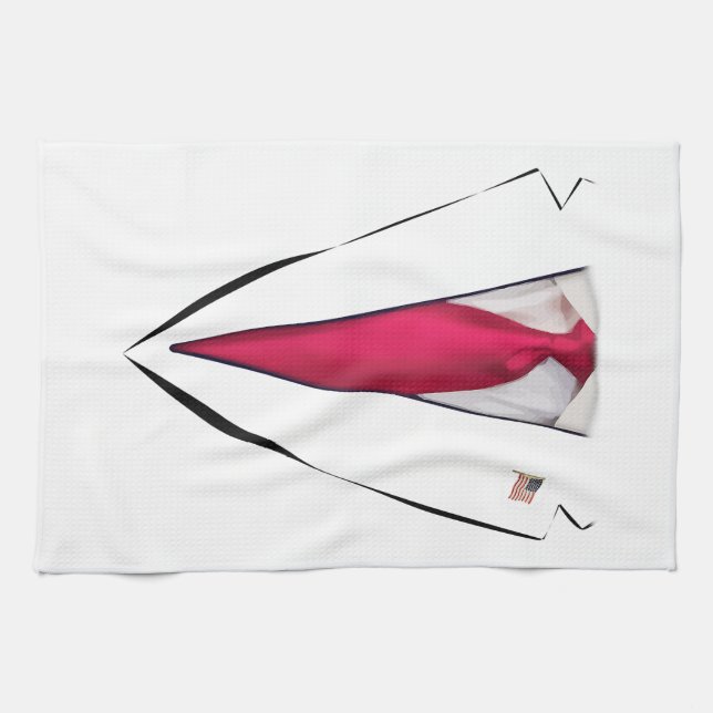USA President Trump Suit  Kitchen Towel (Horizontal)