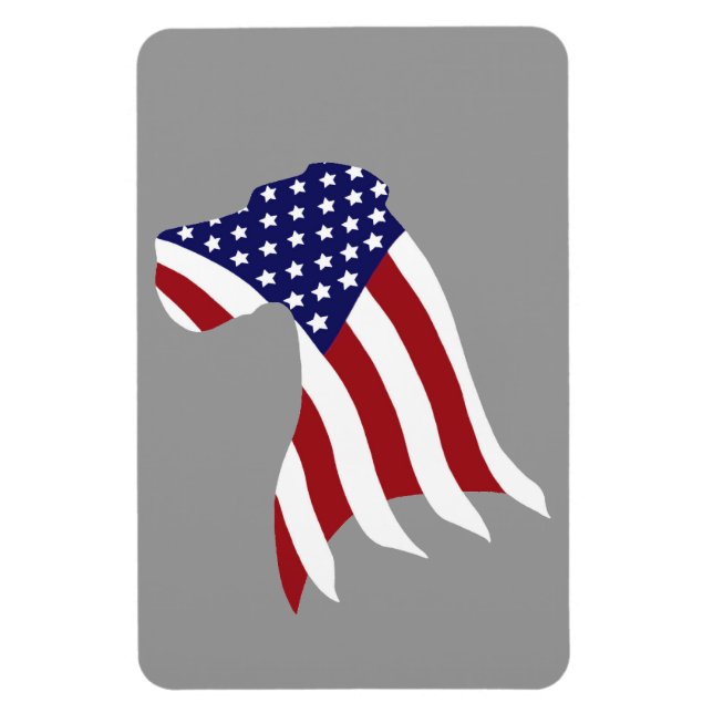 USA Pride Great Dane Magnet (Vertical)