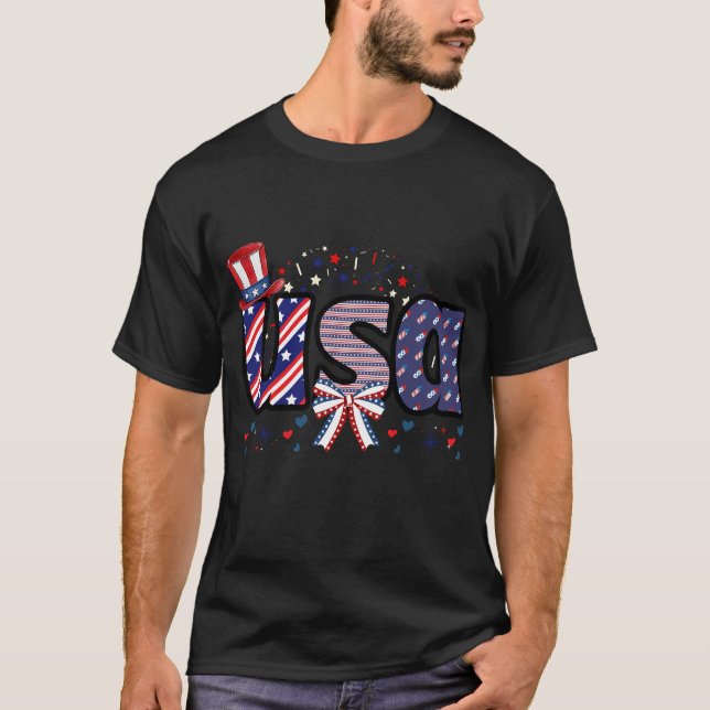 USA Pride Hat & Bow Tee (Front)