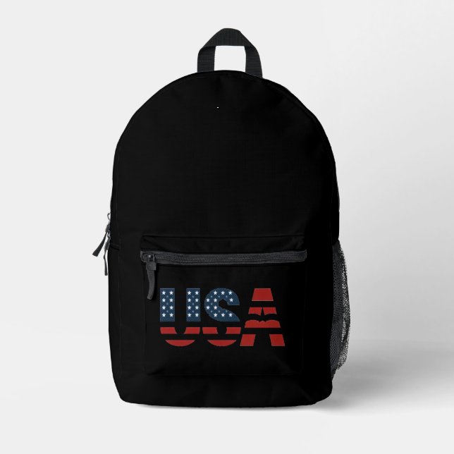 USA. PRINTED BACKPACK (Front)