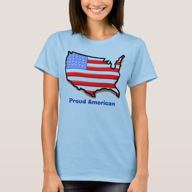 USA, Proud American T-Shirt (Front)