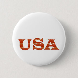 USA - Proud IDENTITY Sparkle RED ENERGY STRENGTH Pinback Button