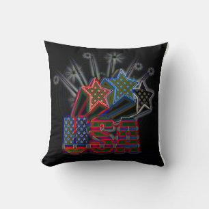 USA Proud  Throw Pillow