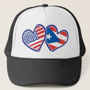 USA-PUERTO-RICO TRUCKER HAT
