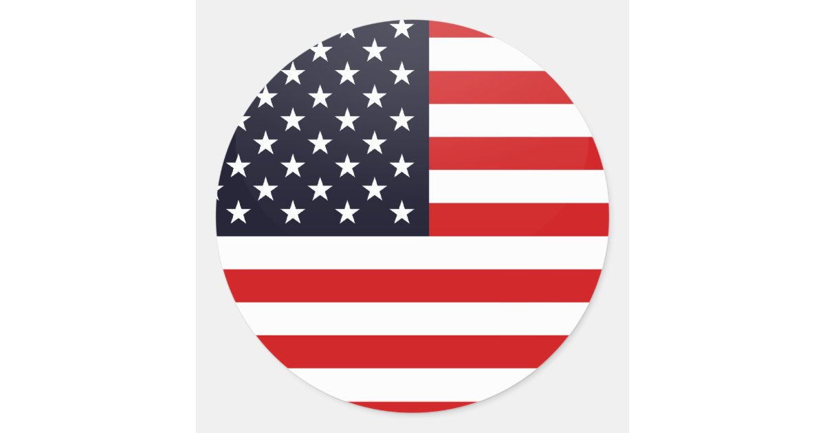 usa quality flag circle classic round sticker zazzle com christmas mouse images