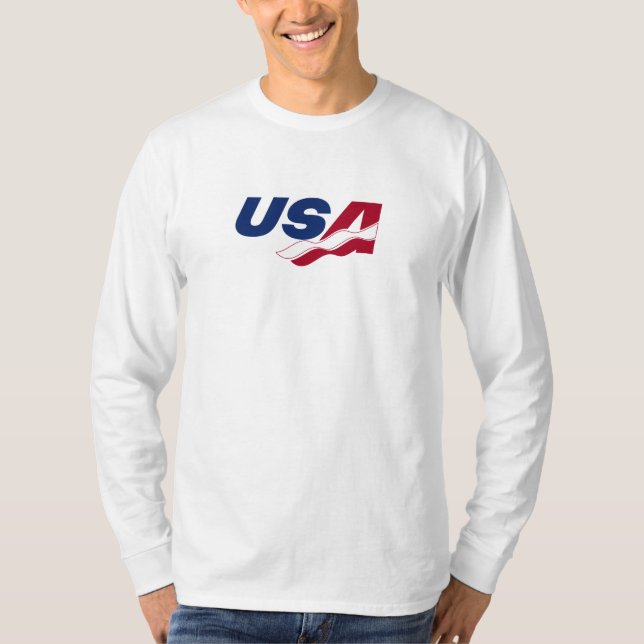USA Racquetball Long Sleeve Tee Shirt (Front)