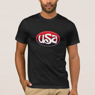 USA Red White and Black T-Shirt