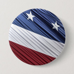 USA Red, White and Blue American Patriotic Flag Button